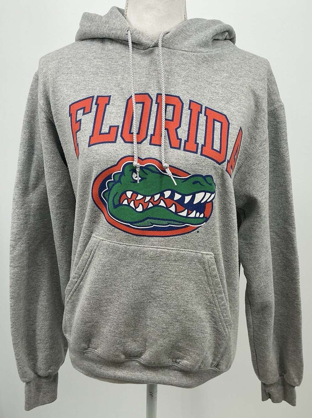 Champion Florida Gators Hoodie Mens Small Gray NCAA Football Pullover Sweatshirt
